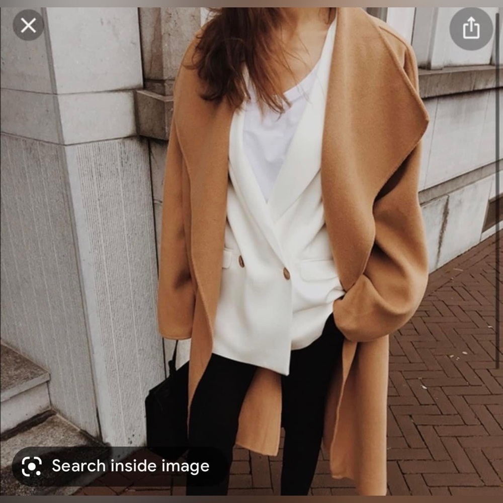 Sold - THE CURATED wrap coat camel - Picture 6 of 7